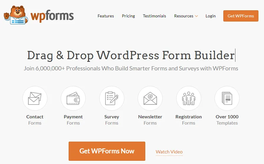 Plugin WP - WPForms 